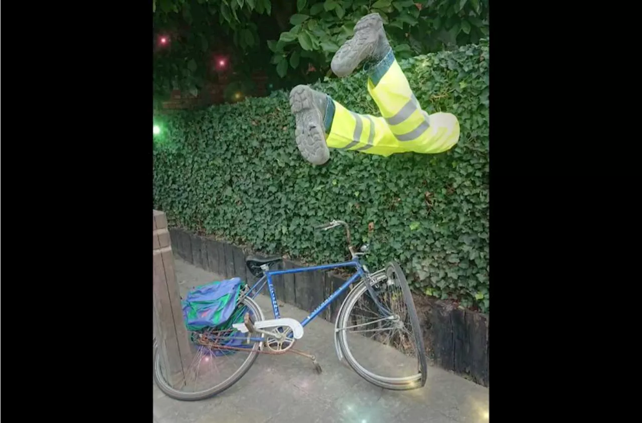 Striking bike crash sculpture is making motorists “drive noticeably slower,” says artist