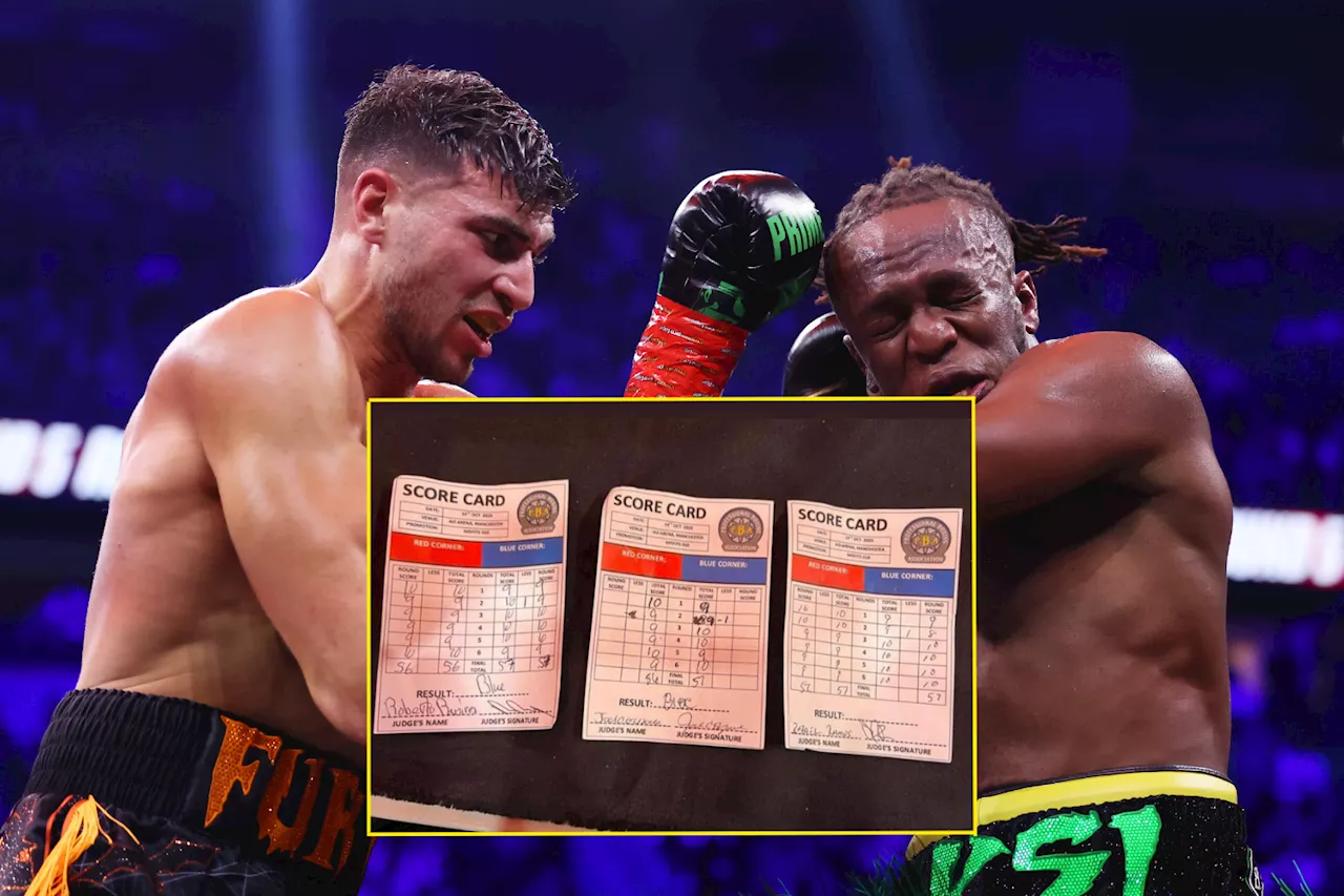 Ksi Vs Tommy Fury Scorecards Revealed Showing Wrong Result Was