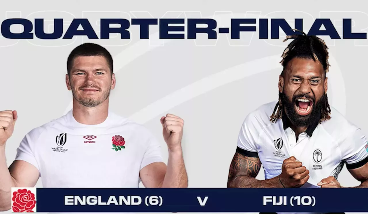 RUGBY WORLD CUP Live scoring England v Fiji