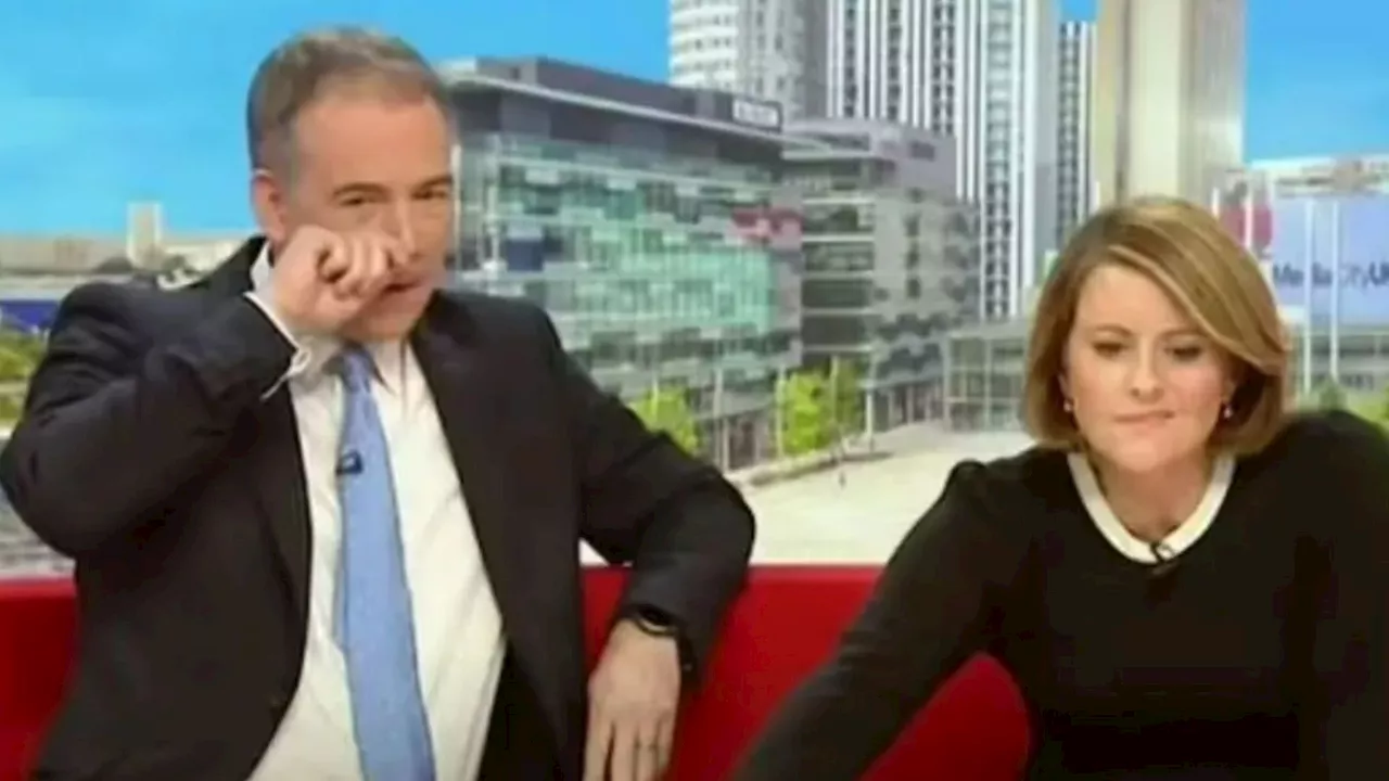 BBC Breakfast host mortified after being caught picking their nose live on air following tech blunder...