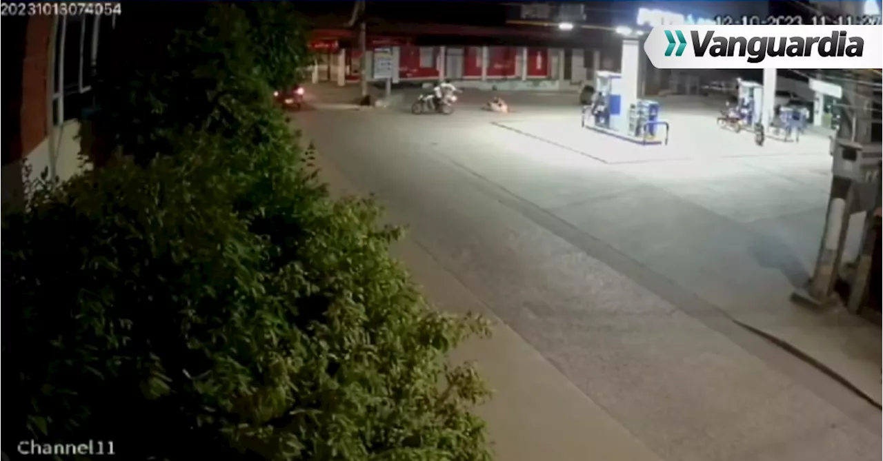 Video: cámara grabó sicariato en una estación de gasolina en Cartagena