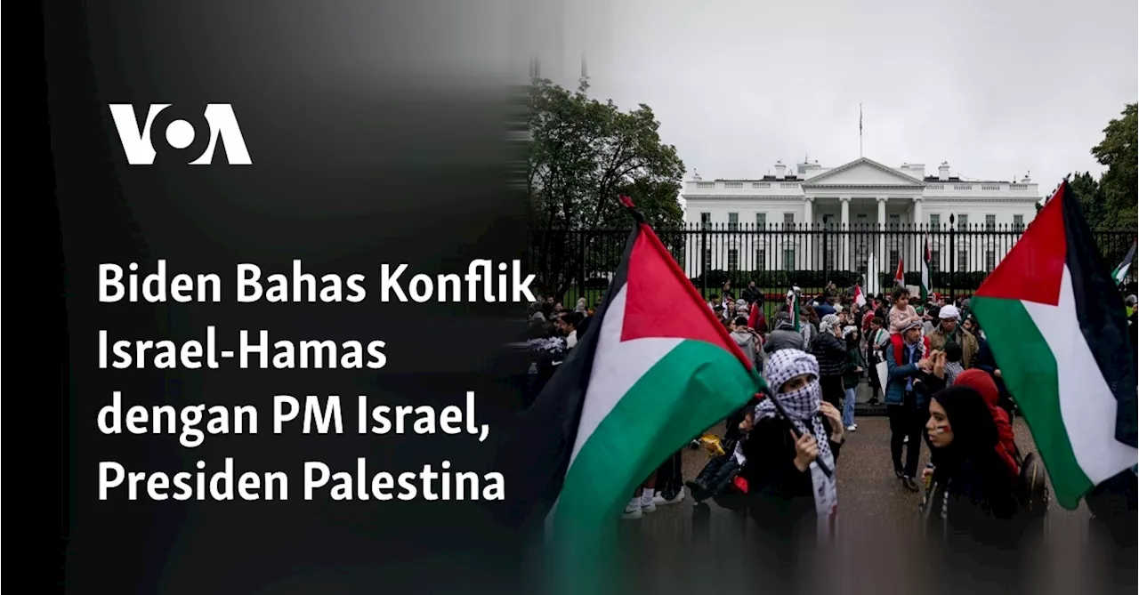 Biden Bahas Konflik Israel-Hamas dengan PM Israel, Presiden Palestina