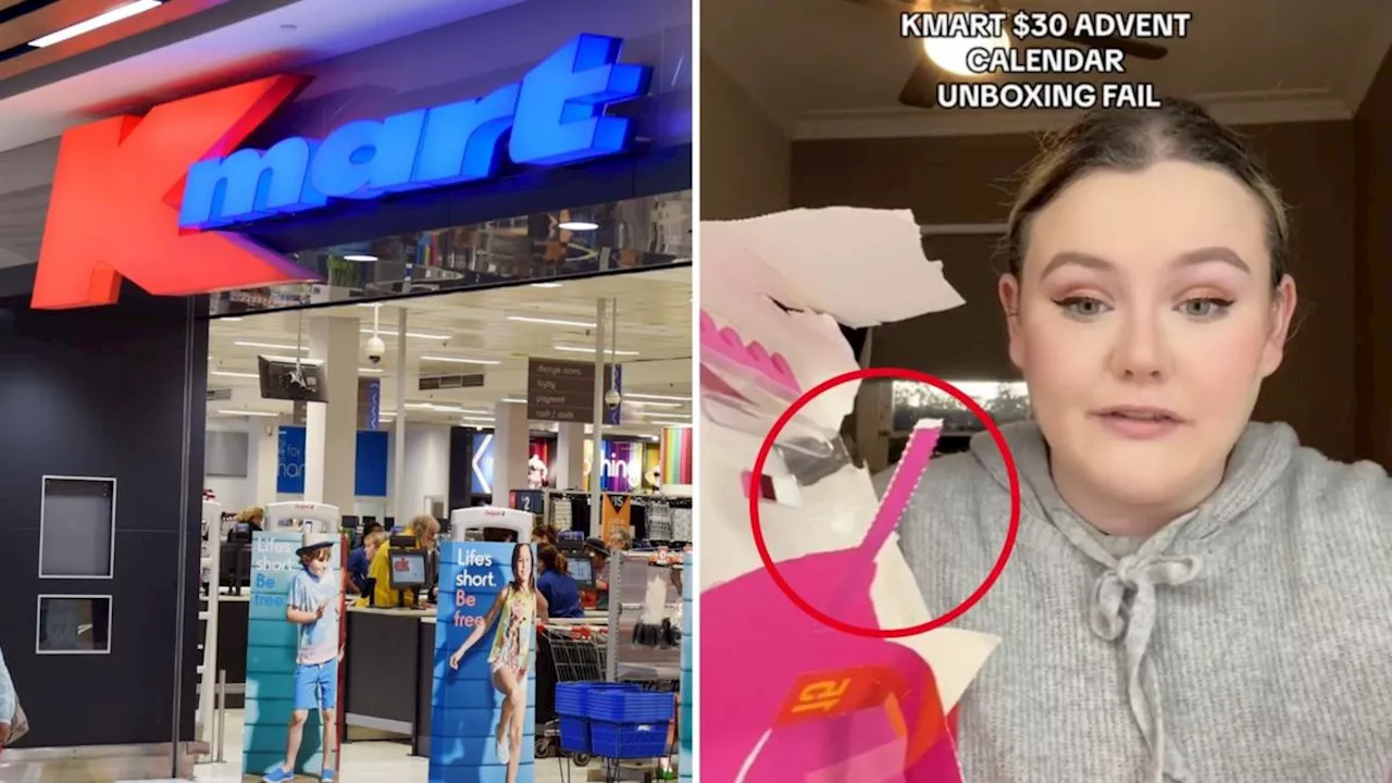 Shopper takes aim over major flaw in Kmart $30 beauty Christmas advent calendar