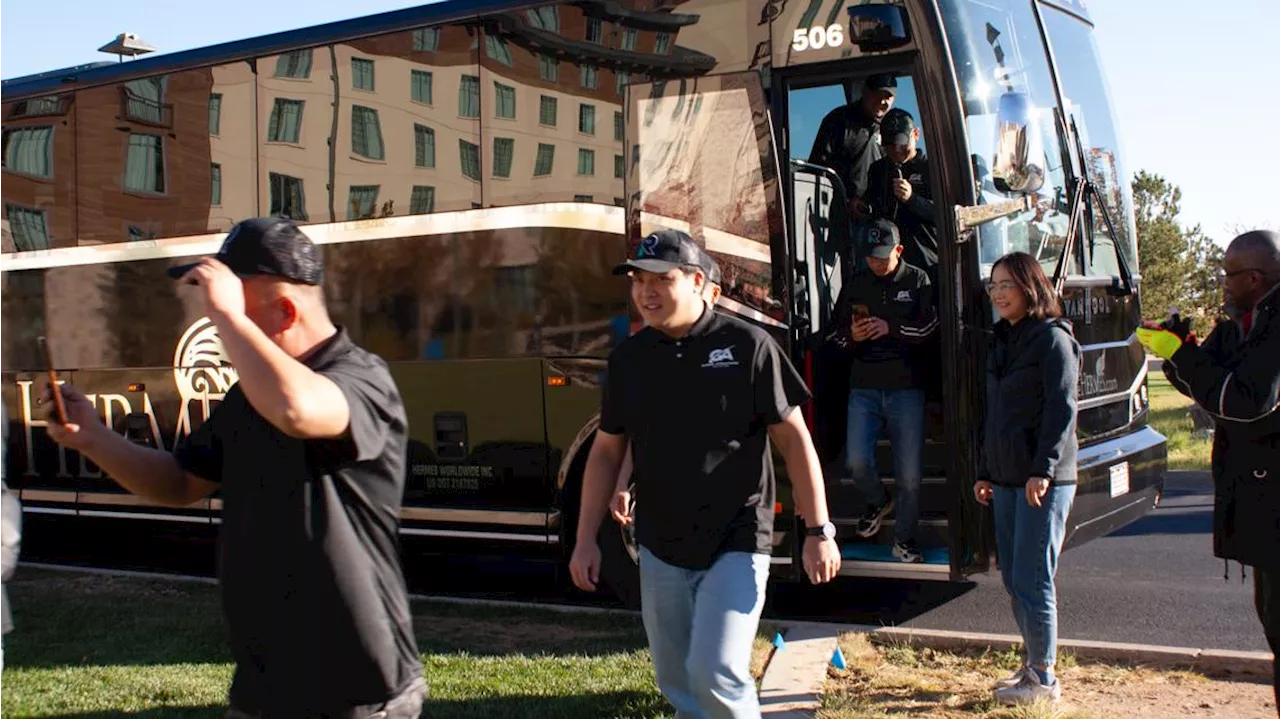 Artisans prepare to carve 1,000 tons of ice in Aurora