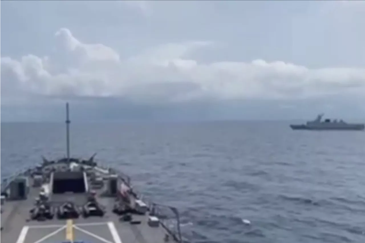 Barko ng PH Navy binuntutan ng barkong pandigma ng China