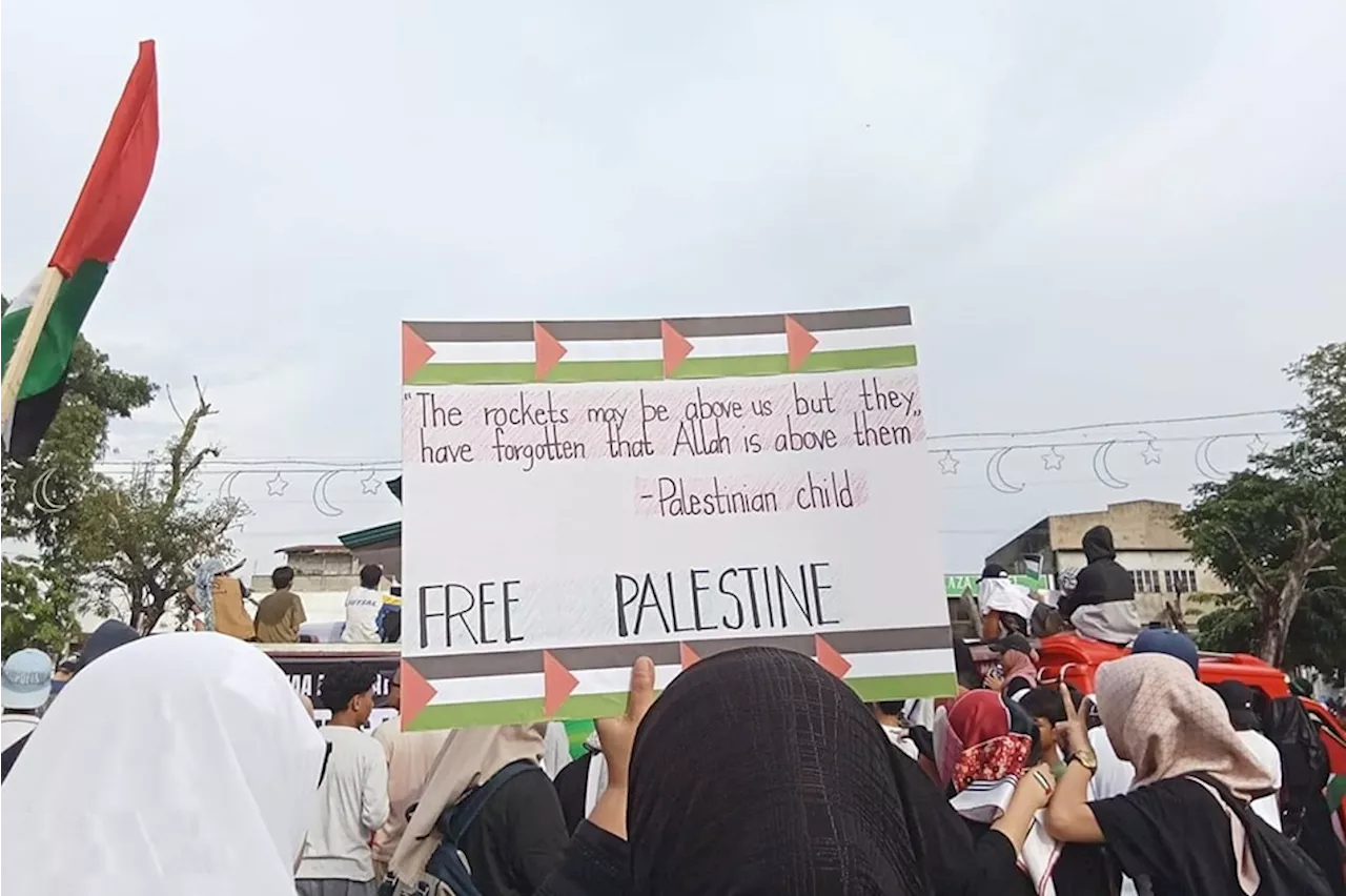 Thousands join pro-Palestine protest in southern Philippines