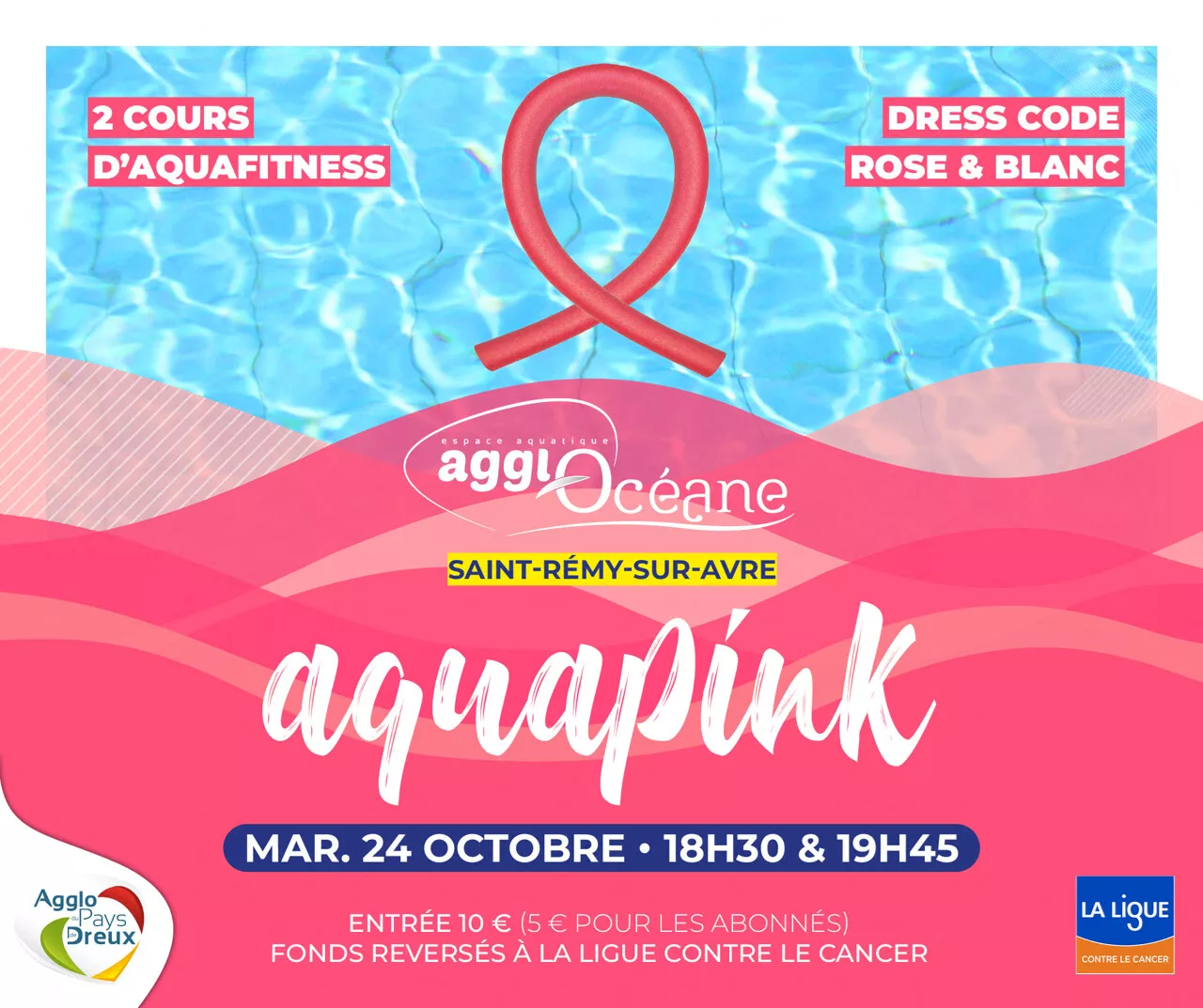 Octobre rose, plongez dans l'AquaPink à l'AgglOcéane de Saint-Rémy-sur-Avre !