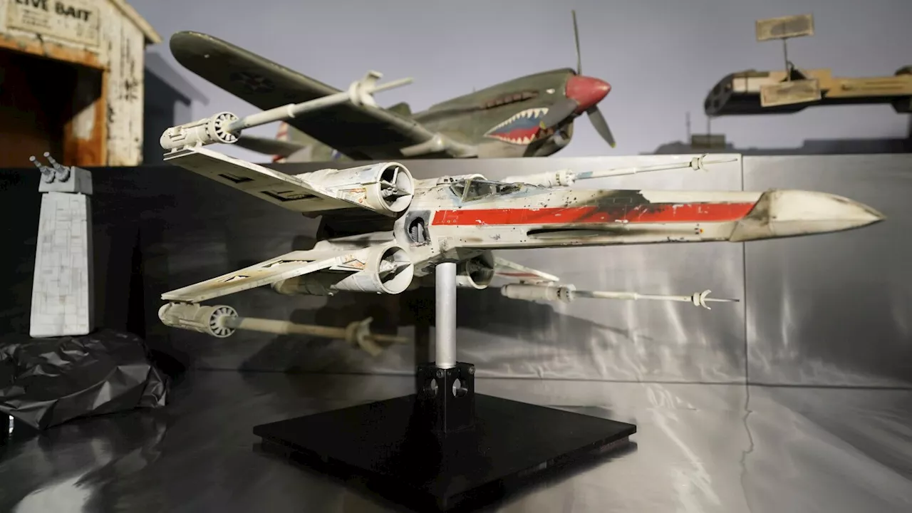 Miniature 'Star Wars' X-wing gets over $3 million at auction of Hollywood model-maker's collection