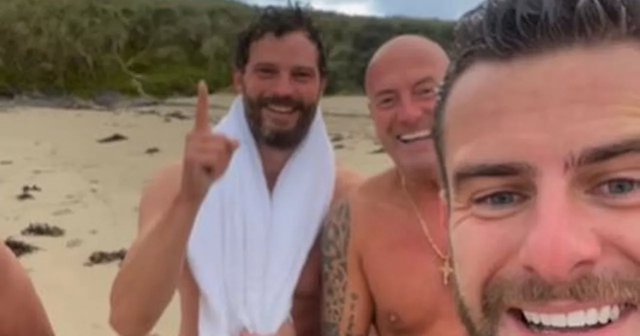 Jamie Dornan joins TikTok star for a sea swim in Donegal