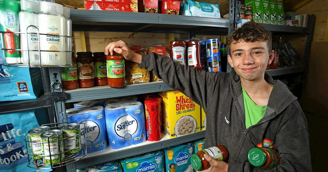 Shop appalled by burglary at 12-year-old's foodbank donates £500