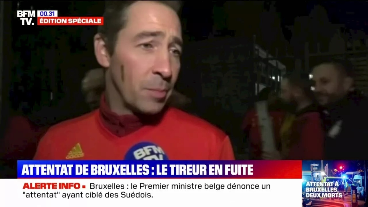 'Les gens étaient calmes et disciplinés': La réaction des supporters belges à leur sortie du stade du Roi Baudouin, où ils ont été retenus après l'attentat de Bruxelles