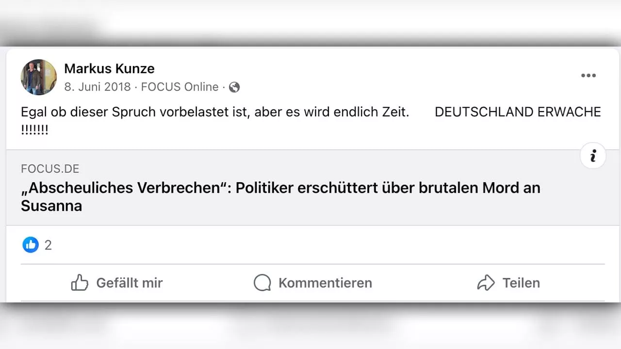 Nazi-Parolen bei Facebook: Staatsanwalt ermittelt gegen AfD-Kandidaten