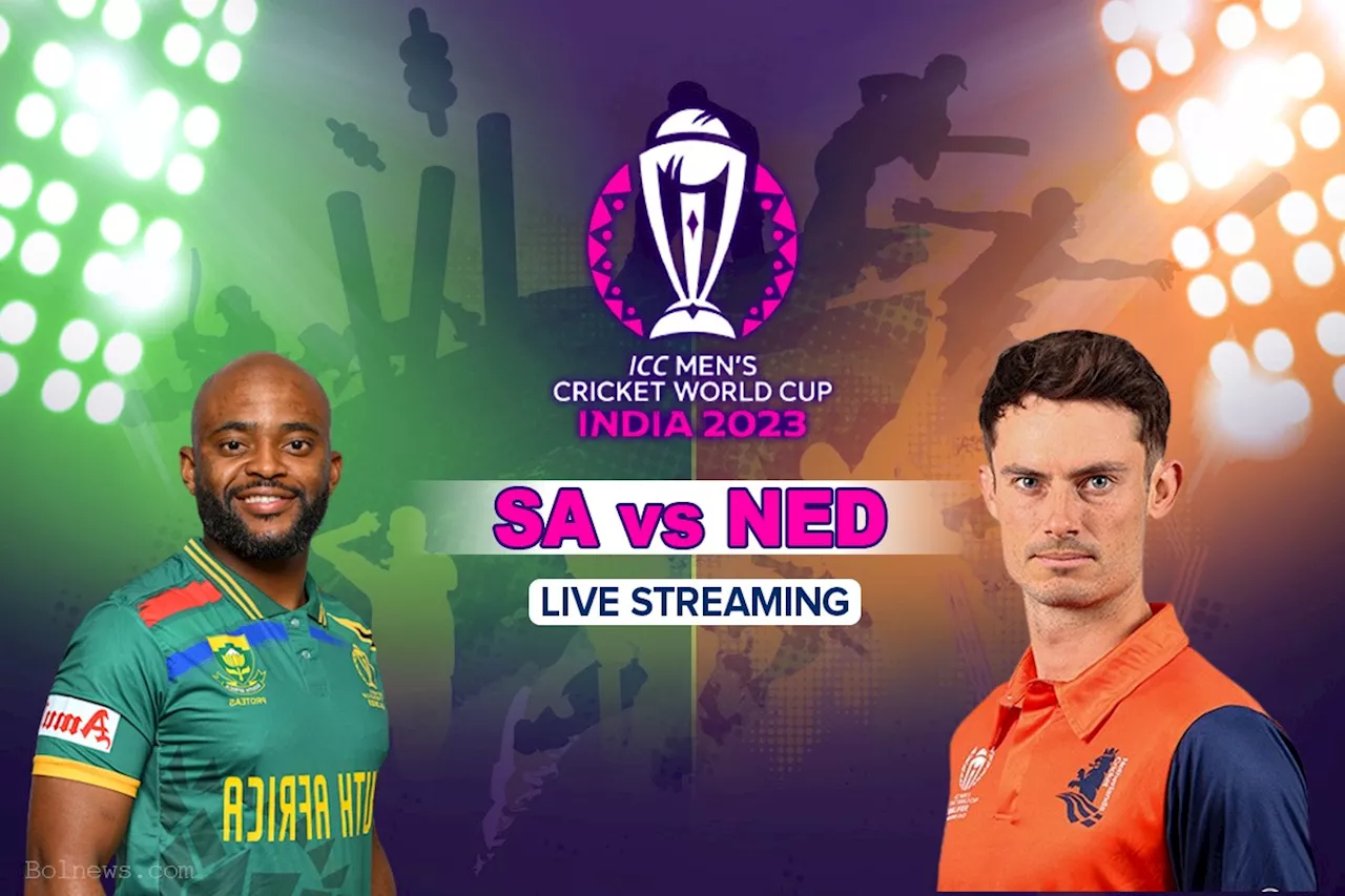 ICC World Cup 2023 Live Streaming: How to Watch South Africa vs Netherlands Live