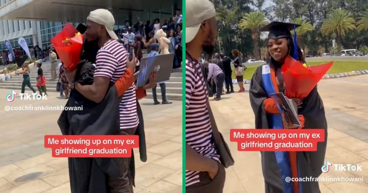 Man Surprises Ex-Girlfriend With Flowers on Graduation Day, TikTok Video Gets 877k Views: 'Maturity'