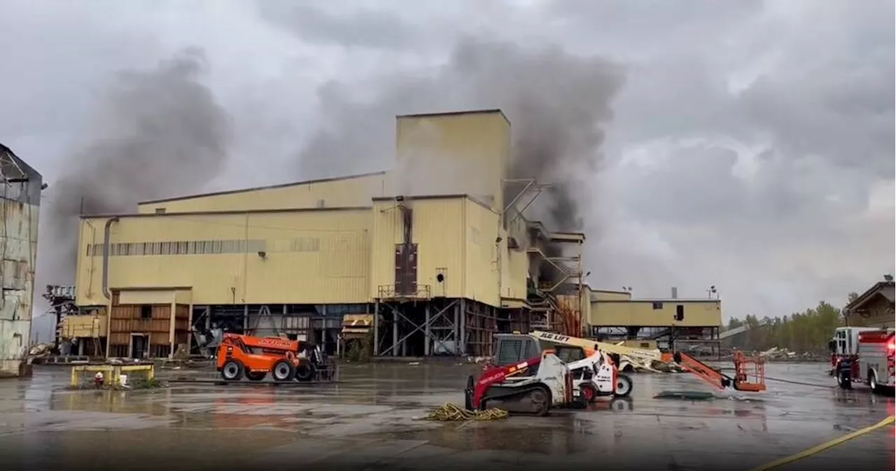 Police investigating after 'suspicious' fire at shuttered Port Alberni mill