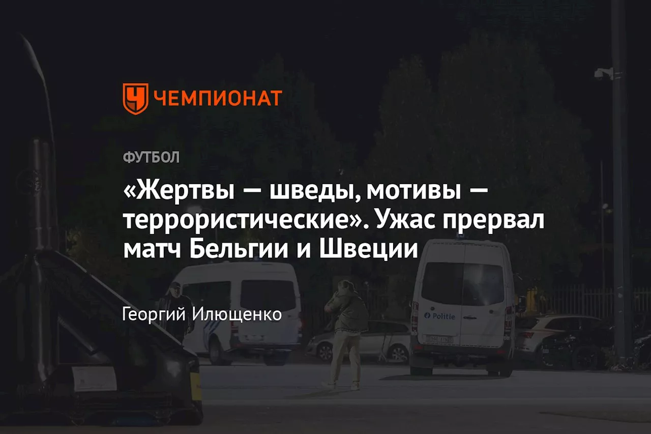 «Жертвы — шведы, мотивы — террористические». Ужас прервал матч Бельгии и Швеции