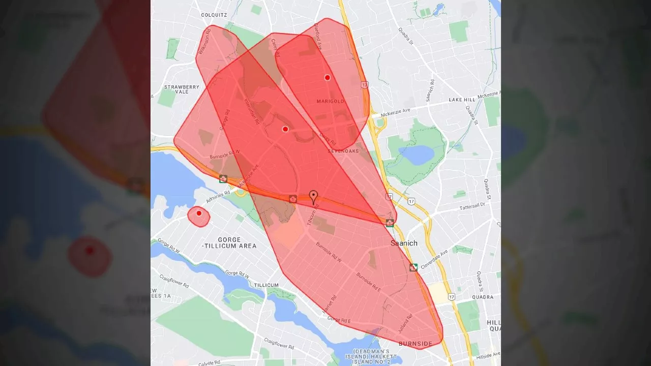 Thousands without power in Greater Victoria: BC Hydro