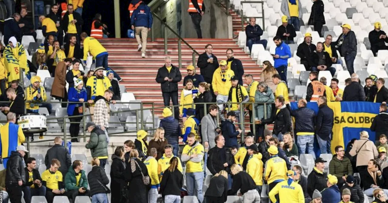 Belgium and Sweden match abandoned after suspected terrorist attack