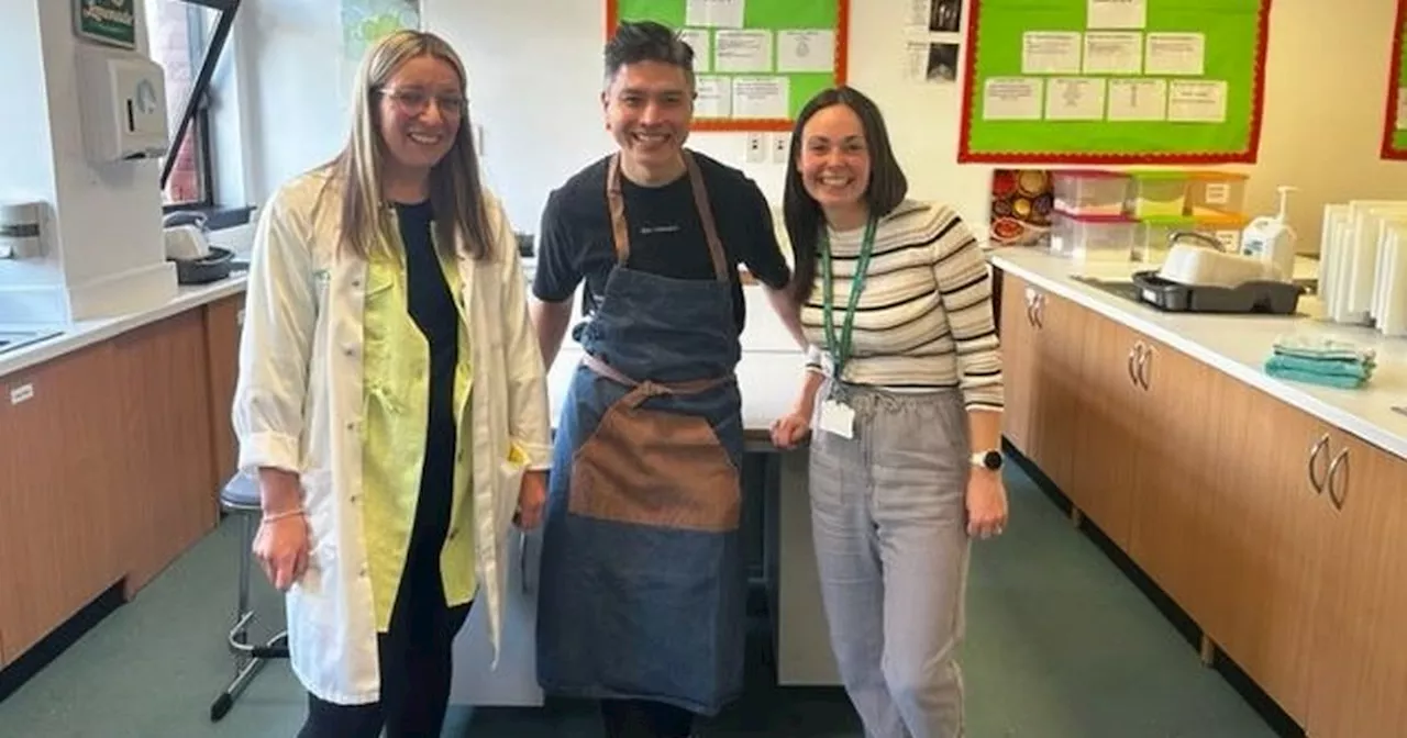 Lanarkshire high school welcomed TikTok sensation ex-pupil Chef for cooking demo