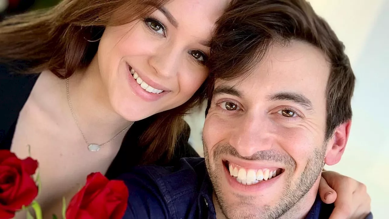 The Goldbergs star Hayley Orrantia marries longtime beau Greg Furman in front of 200 friends and...