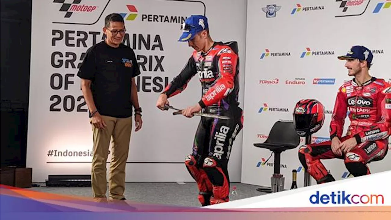 Ini Jenis-Nama Keris Pusaka yang Diberi ke Juara Race MotoGP Mandalika 2023