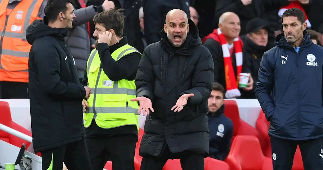 Darren England did Liverpool a big VAR favour and it left Pep Guardiola fuming