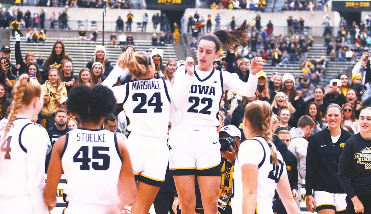 Iowa's Caitlin Clark Records Triple-double In Front Of Record 55,646 Fans