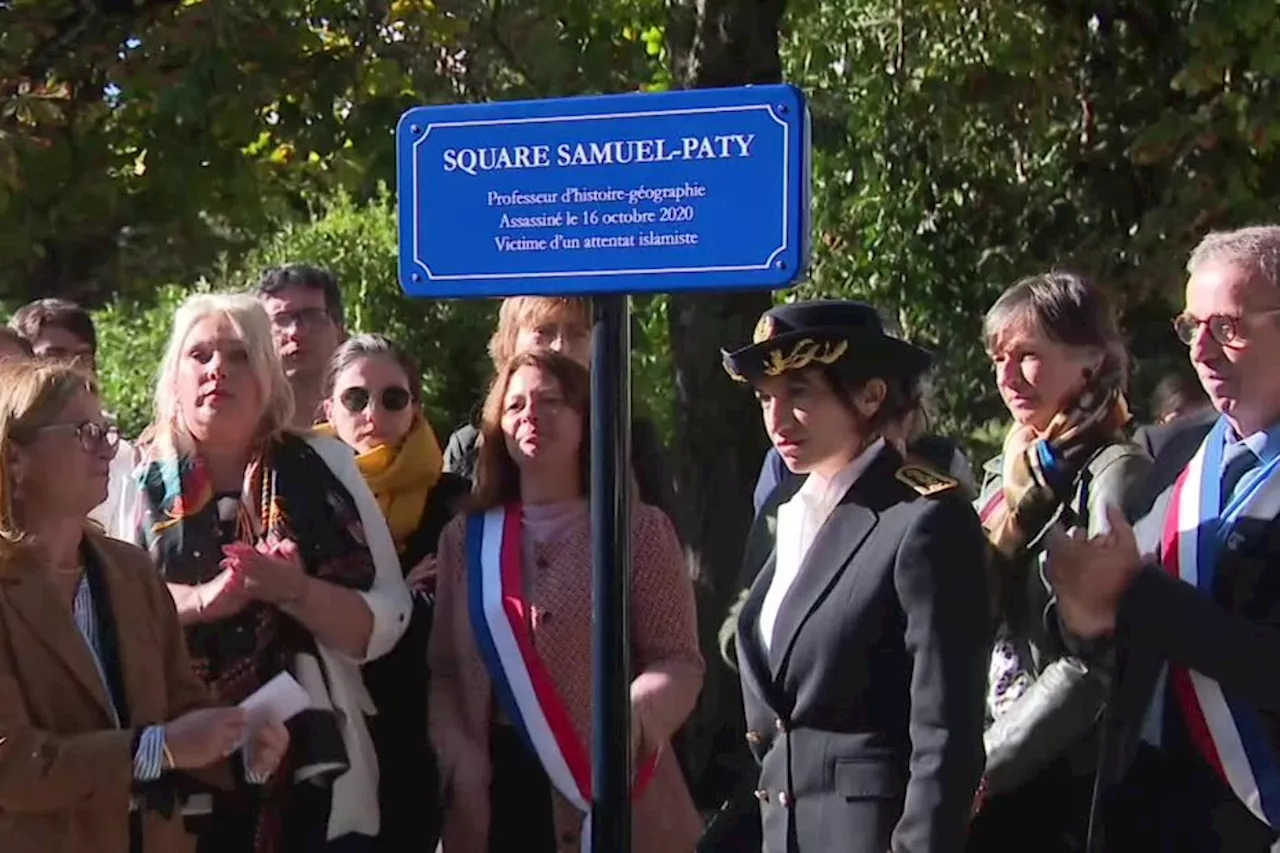 Un square Samuel Paty inauguré à Bordeaux, trois ans jour pour jour après son assassinat