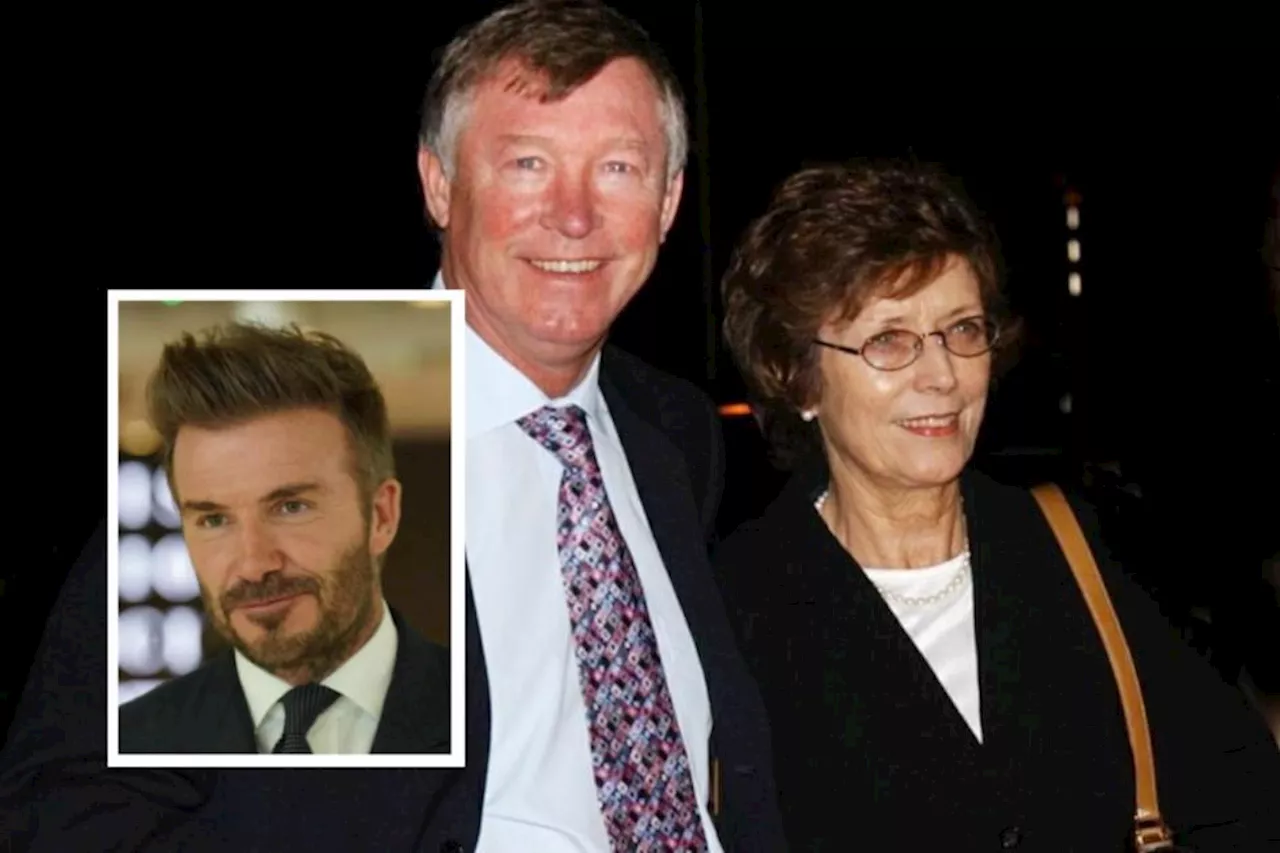 David Beckham in Glasgow for Sir Alex Ferguson wife funeral