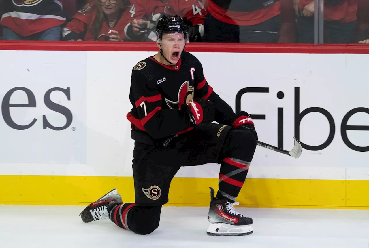 Brady Tkachuk strikes twice as Senators beat Lightning 5-2