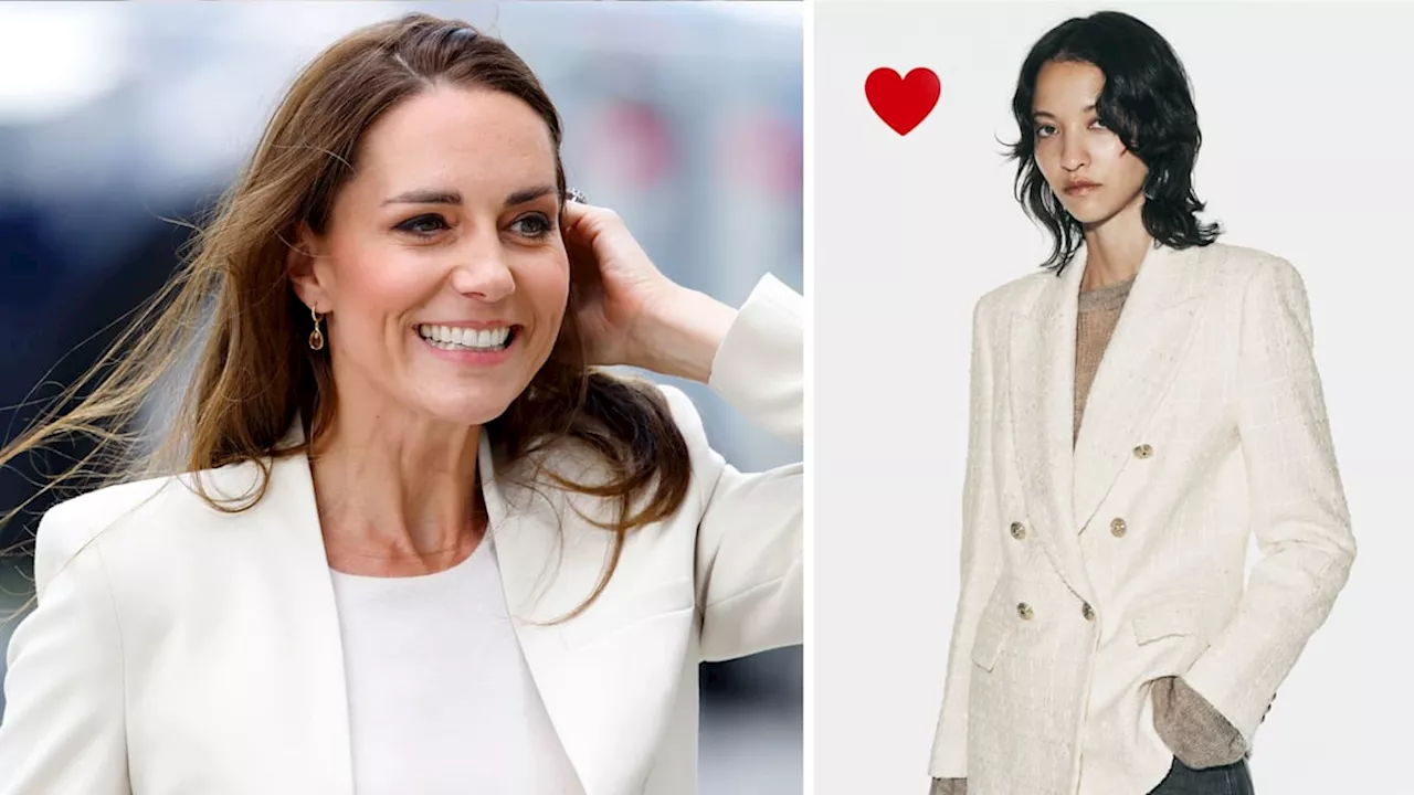 6 Princess Kate-worthy white bouclé blazers to shop this season