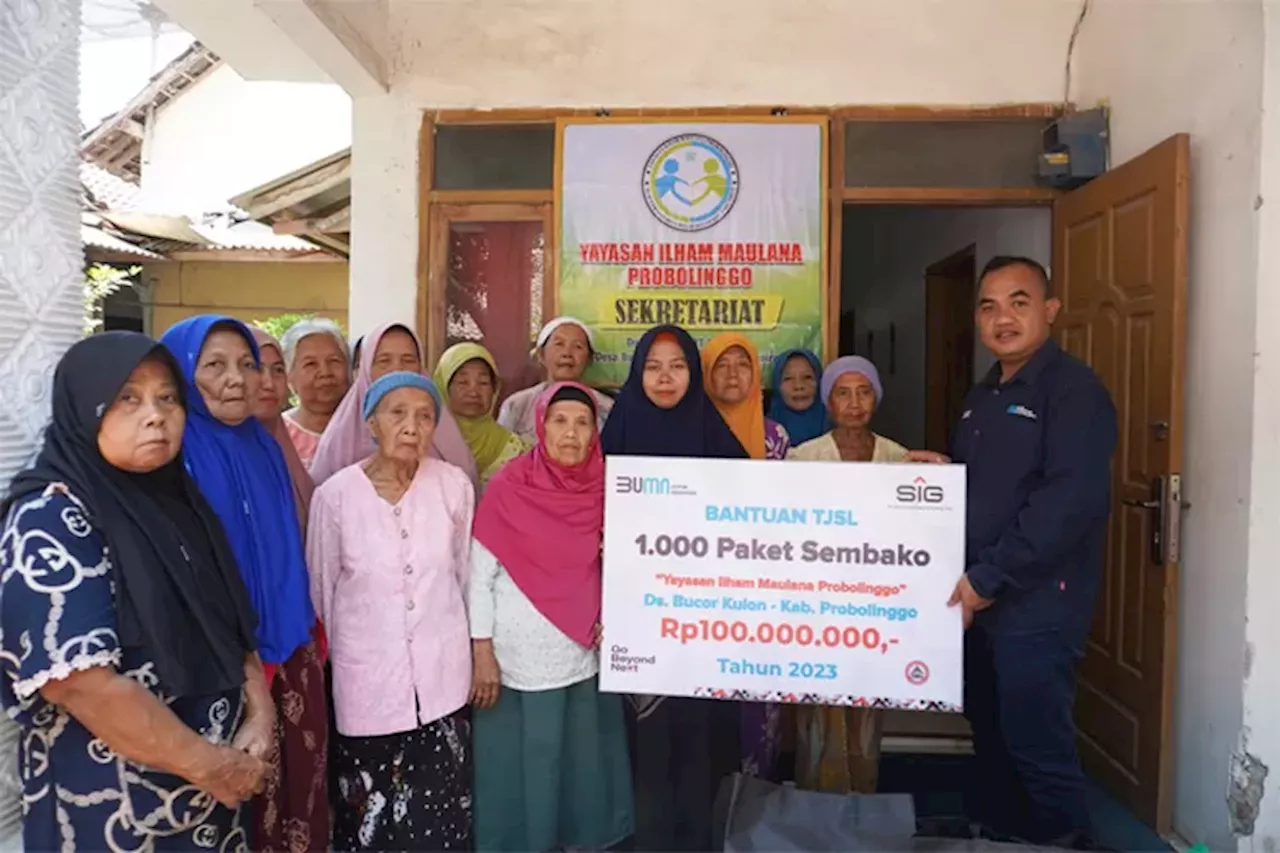 SIG Salurkan Bantuan di Lima Kabupaten Senilai Rp 1,22 Miliar