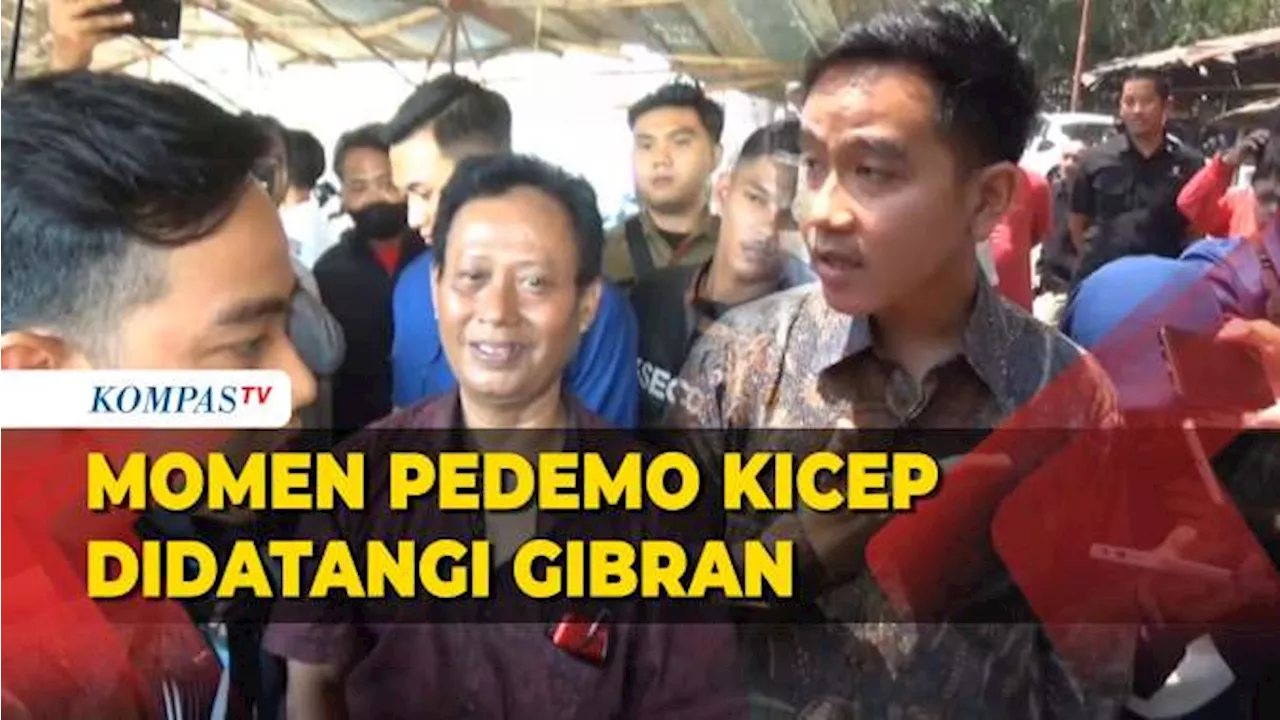 Begini Momen Koordinator Demo di Solo Terdiam Bertemu dengan Gibran