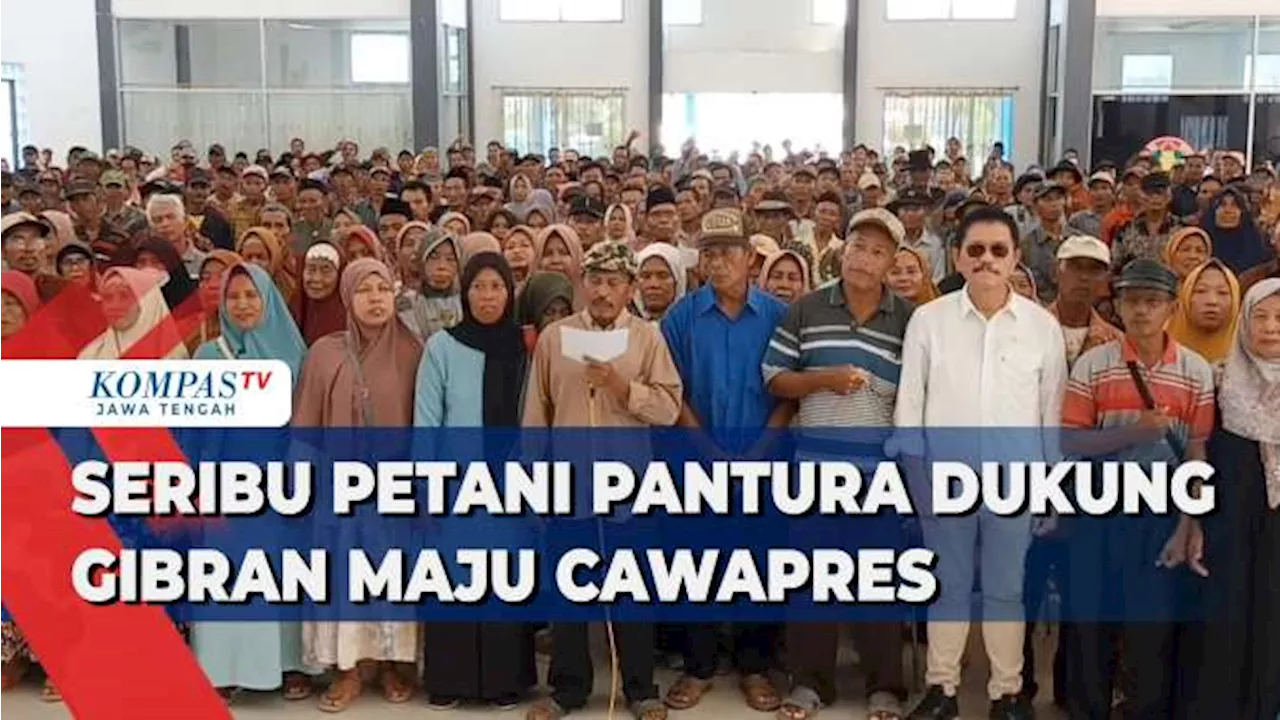 Seribu Petani Pantura Dukung Gibran Maju Cawapres