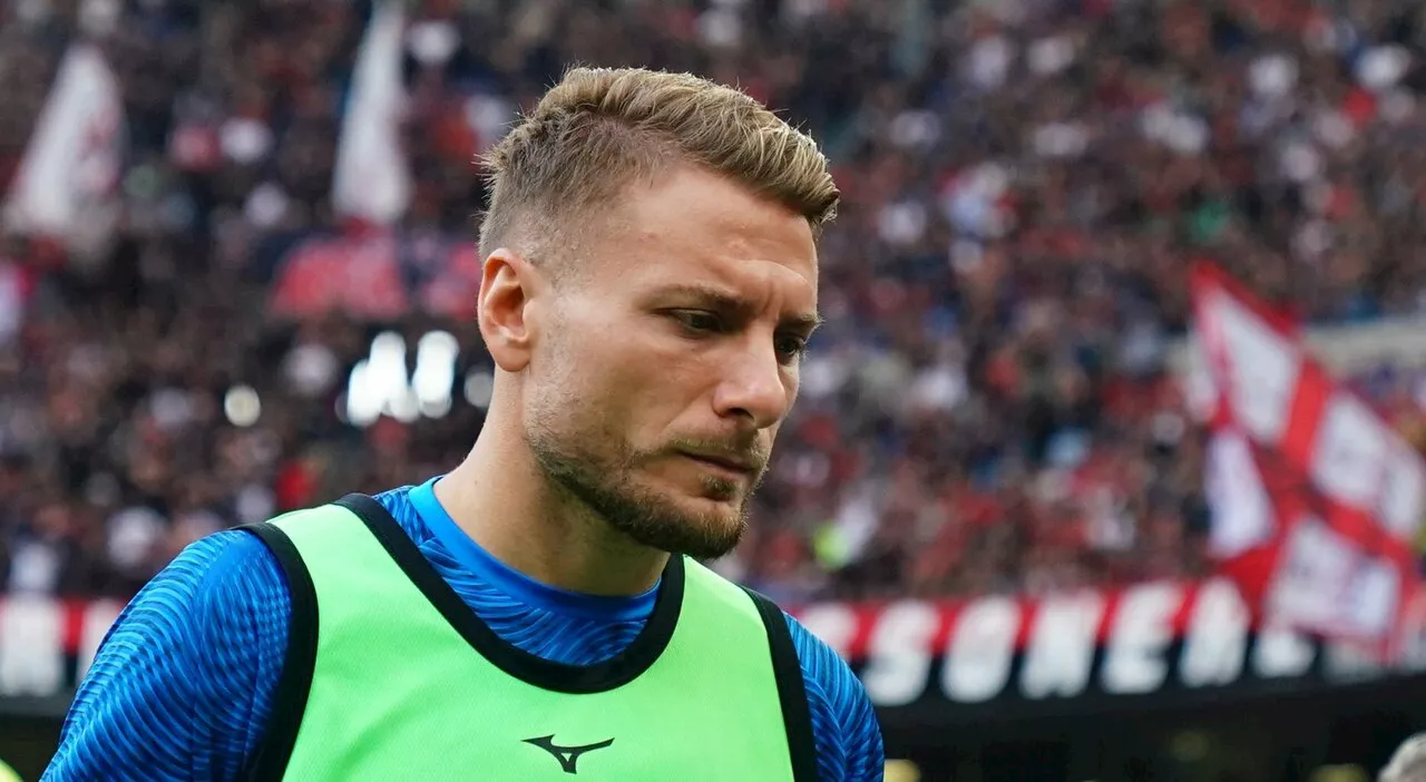 Lazio, per Immobile un sospiro di sollievo: «Non c'è lesione». Ma col Sassuolo partirà in panchina