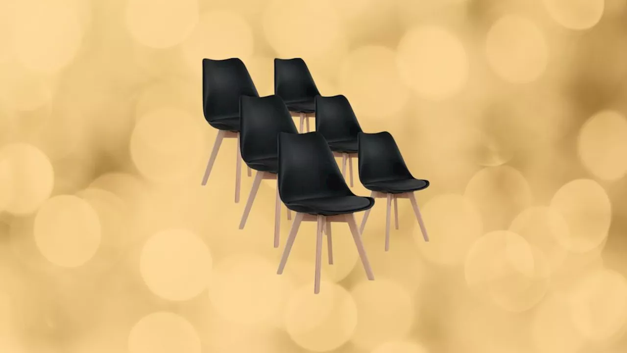 Ce code promo exclusif fait fortement chuter le prix de ce lot de chaises design