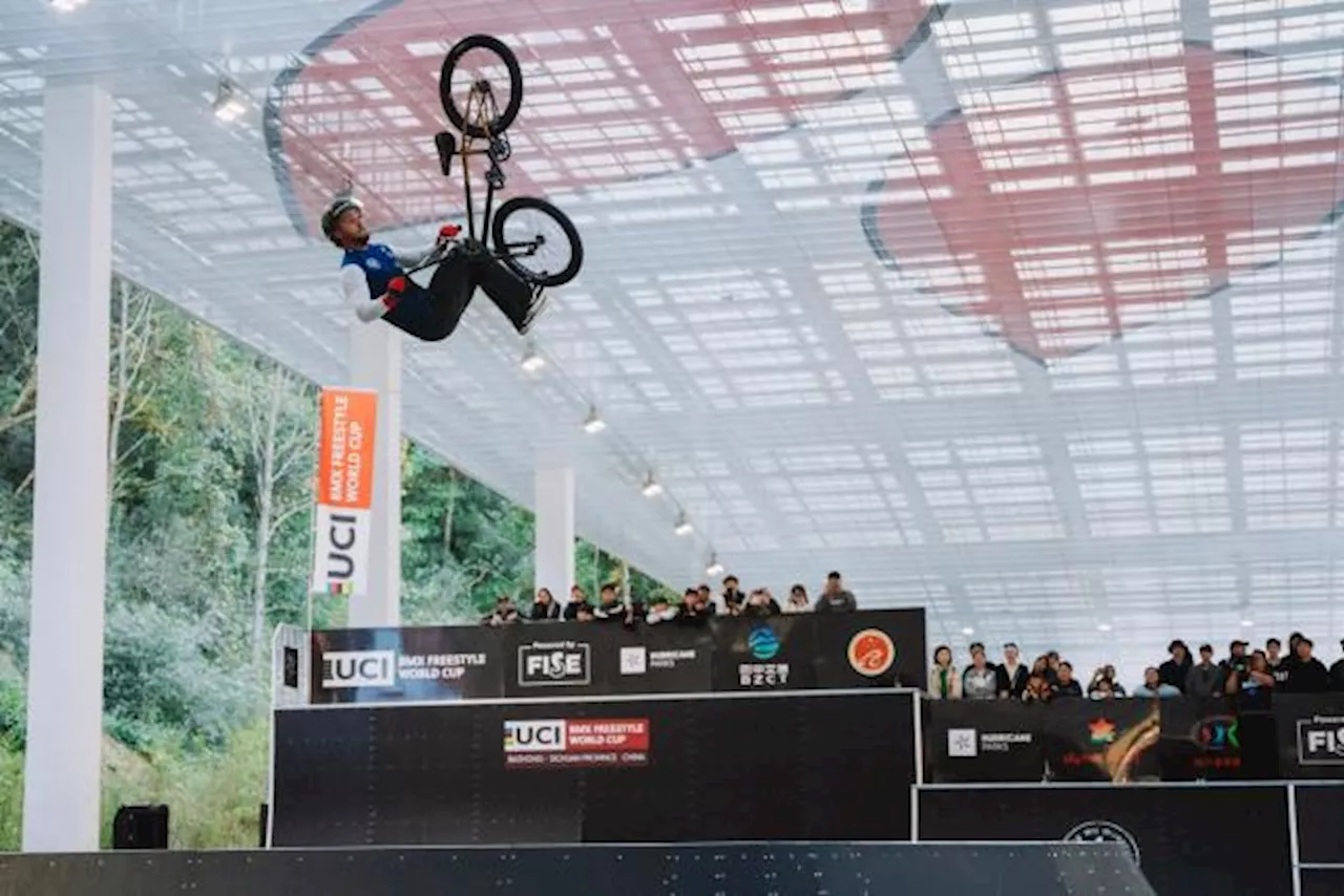 Anthony Jeanjean 3e du général de la Coupe du monde de BMX freestyle park