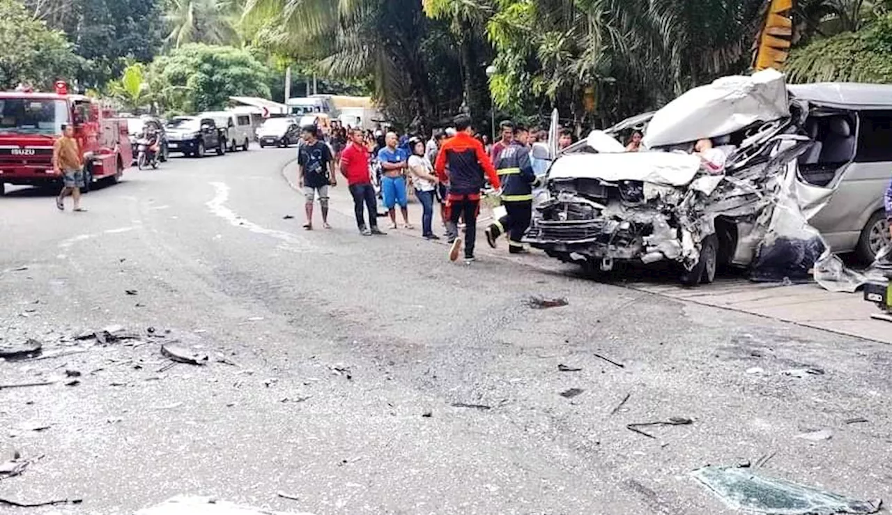 2 dead in van-truck collision