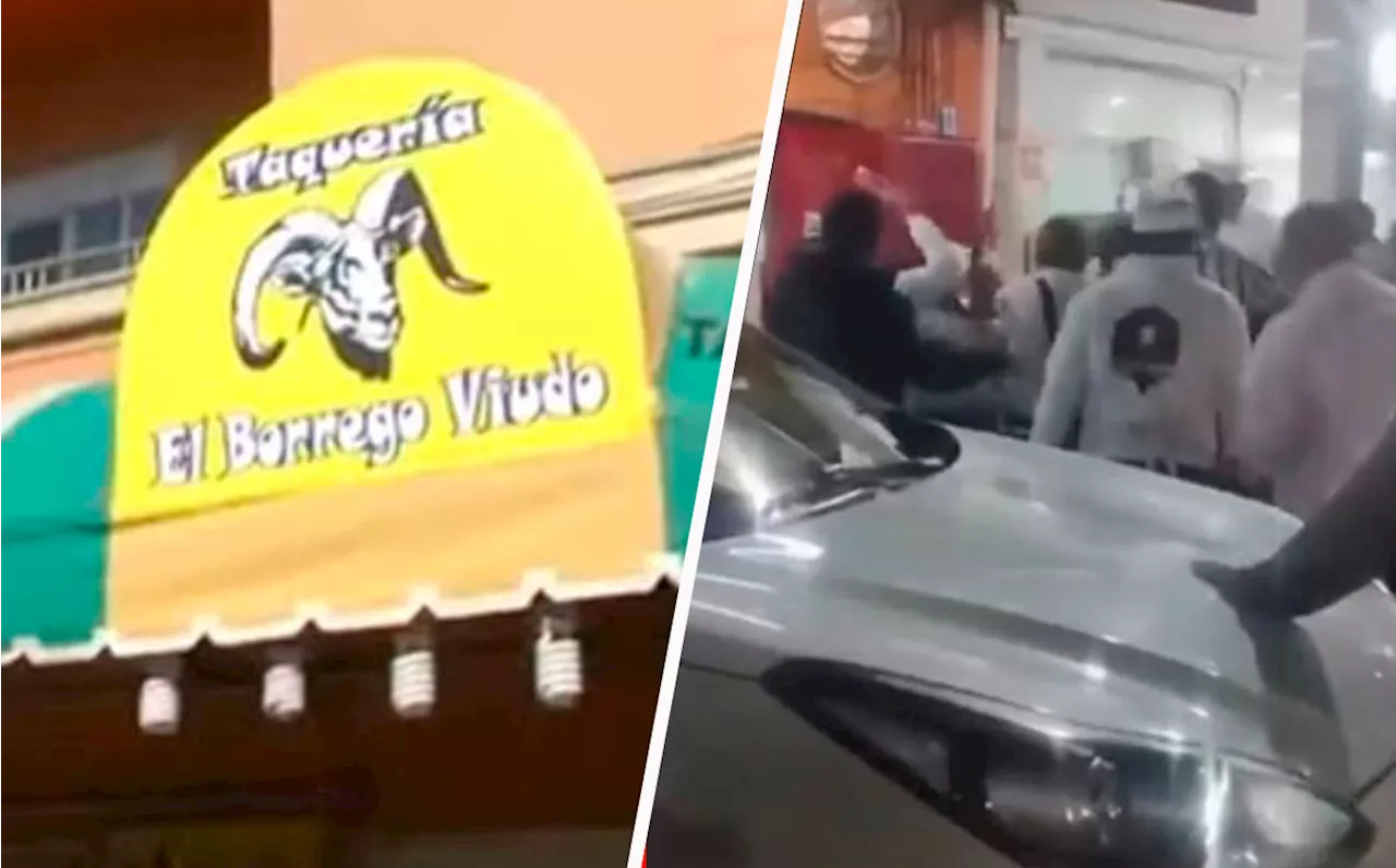 Meseros GOLPEAN a clientes de la taquería 'El Borrego Viudo'