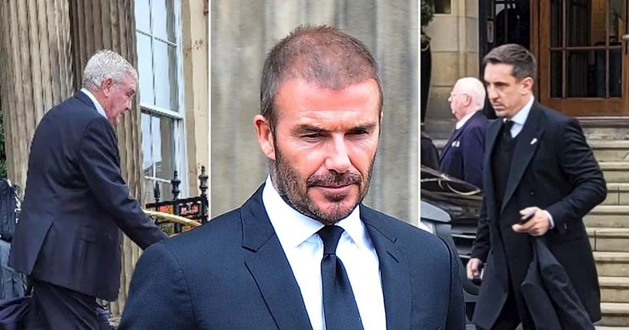 David Beckham joins Man United legends at Lady Cathy Ferguson funeral