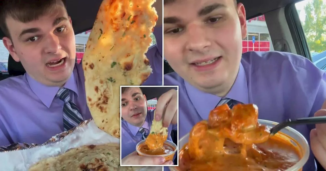 Man tries Indian food for the first time, and his reaction is adorable