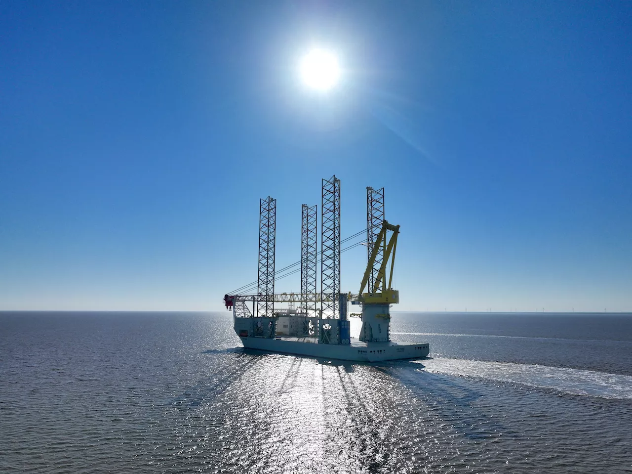 Check out the giant ship critical to building the world's biggest offshore wind farm