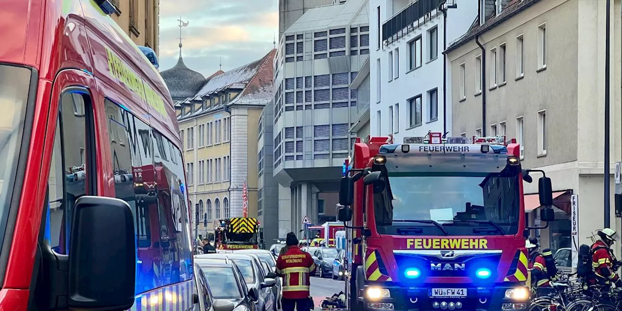 Feuer in einem Mehrfamilienhaus in Würzburg - Verdächtigter in der Psychiatrie untergebracht