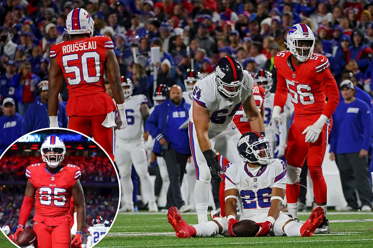 Giants’ bid for massive upset falls one yard short with narrow loss to Bills