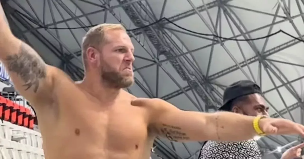 James Haskell celebrates at Rugby World Cup being pictured with mystery woman