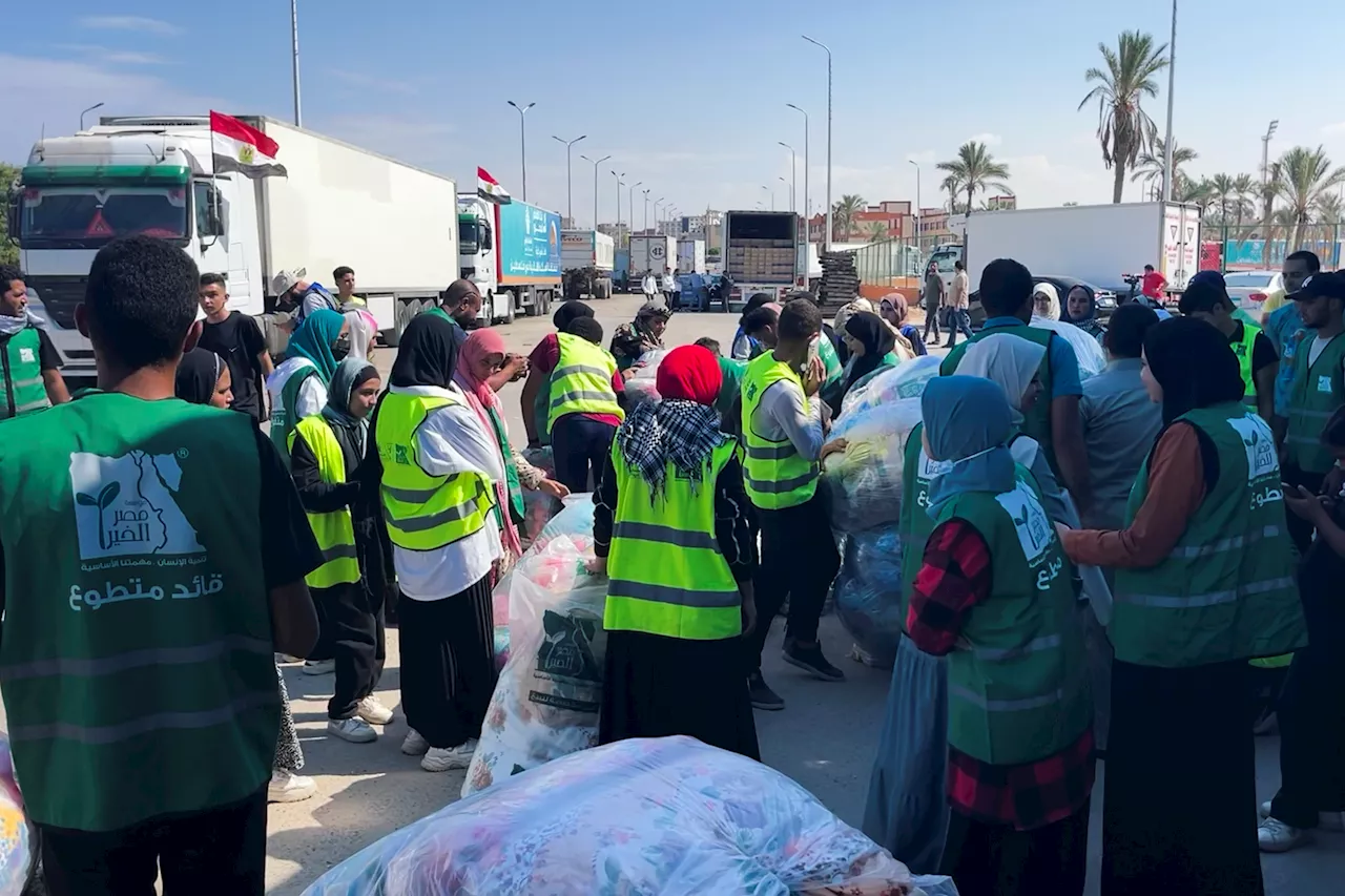 Humanitarian aid is stuck at Gaza-Egypt border