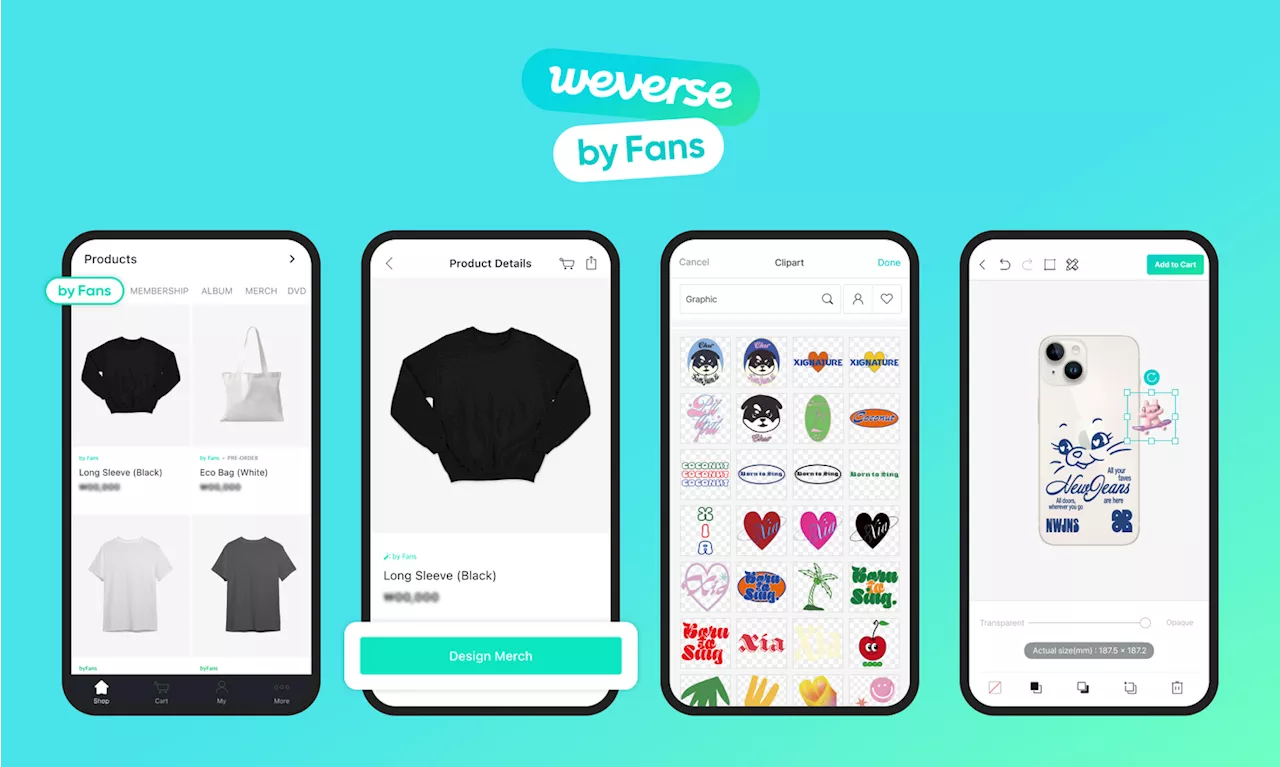 アーティスト公式商品をカスタマイズできる！「Weverse by Fans」をローンチ