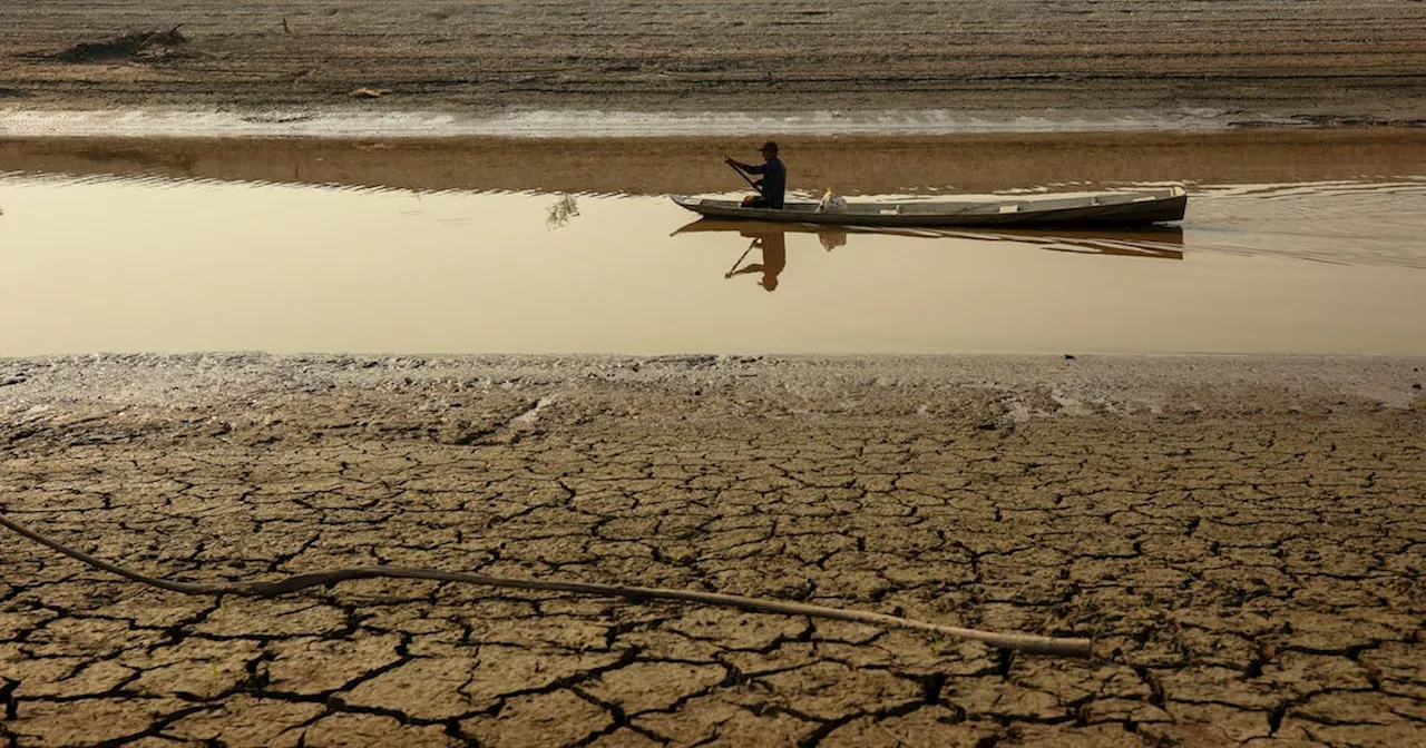 Amazon rainforest port records lowest water level in 121 years amid drought