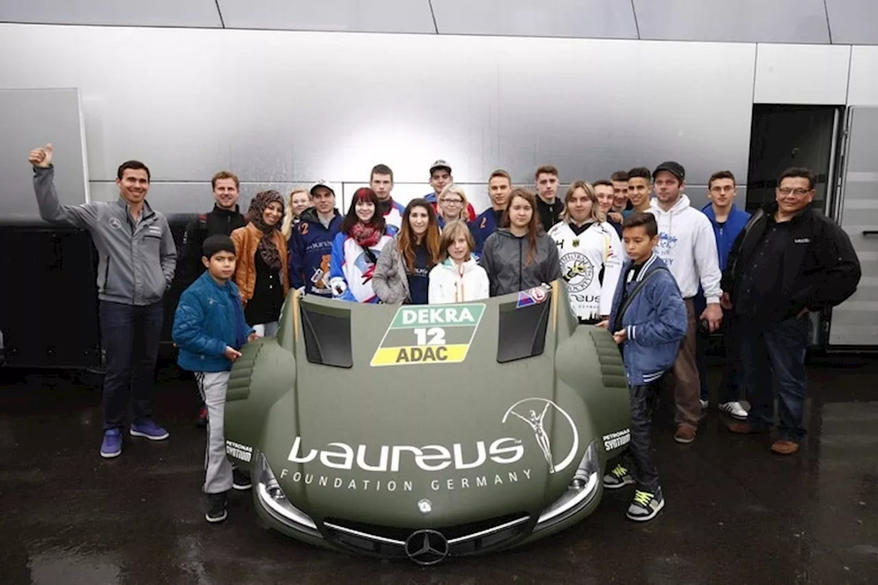 Laureus-Kinder besuchen DTM auf dem Lausitzring