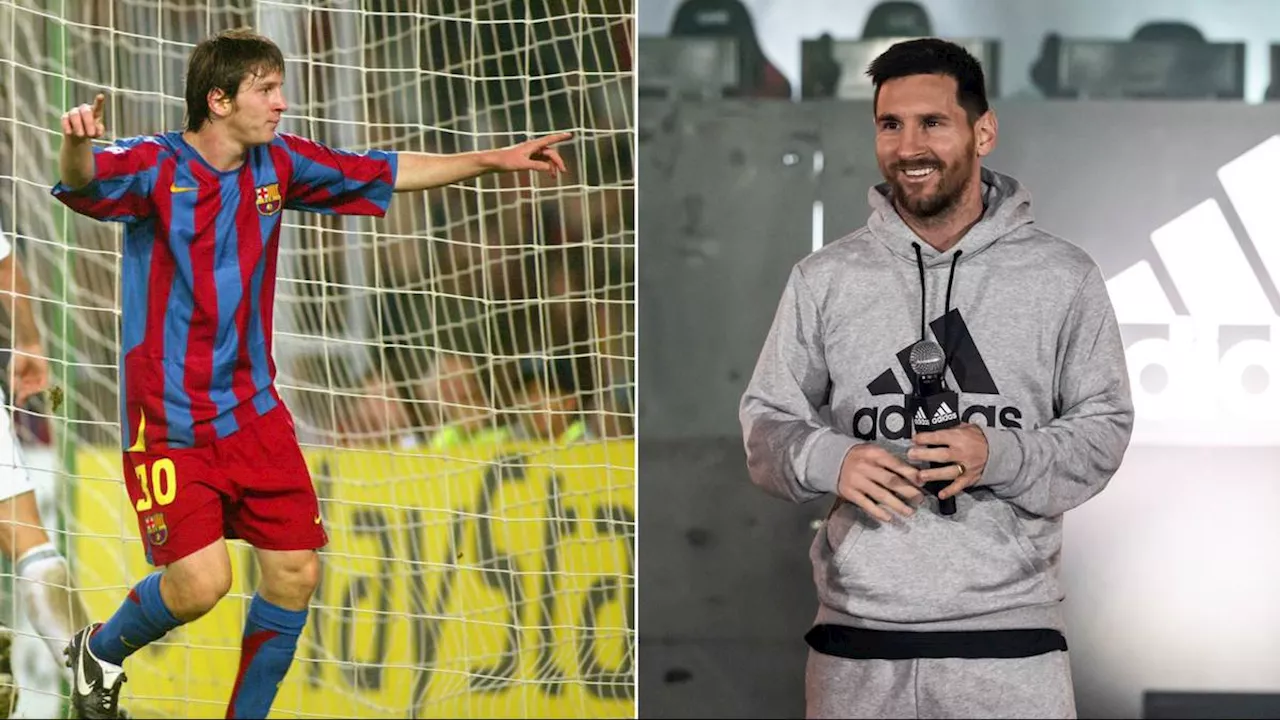 Lionel Messi made his Barcelona debut wearing different brand to Adidas